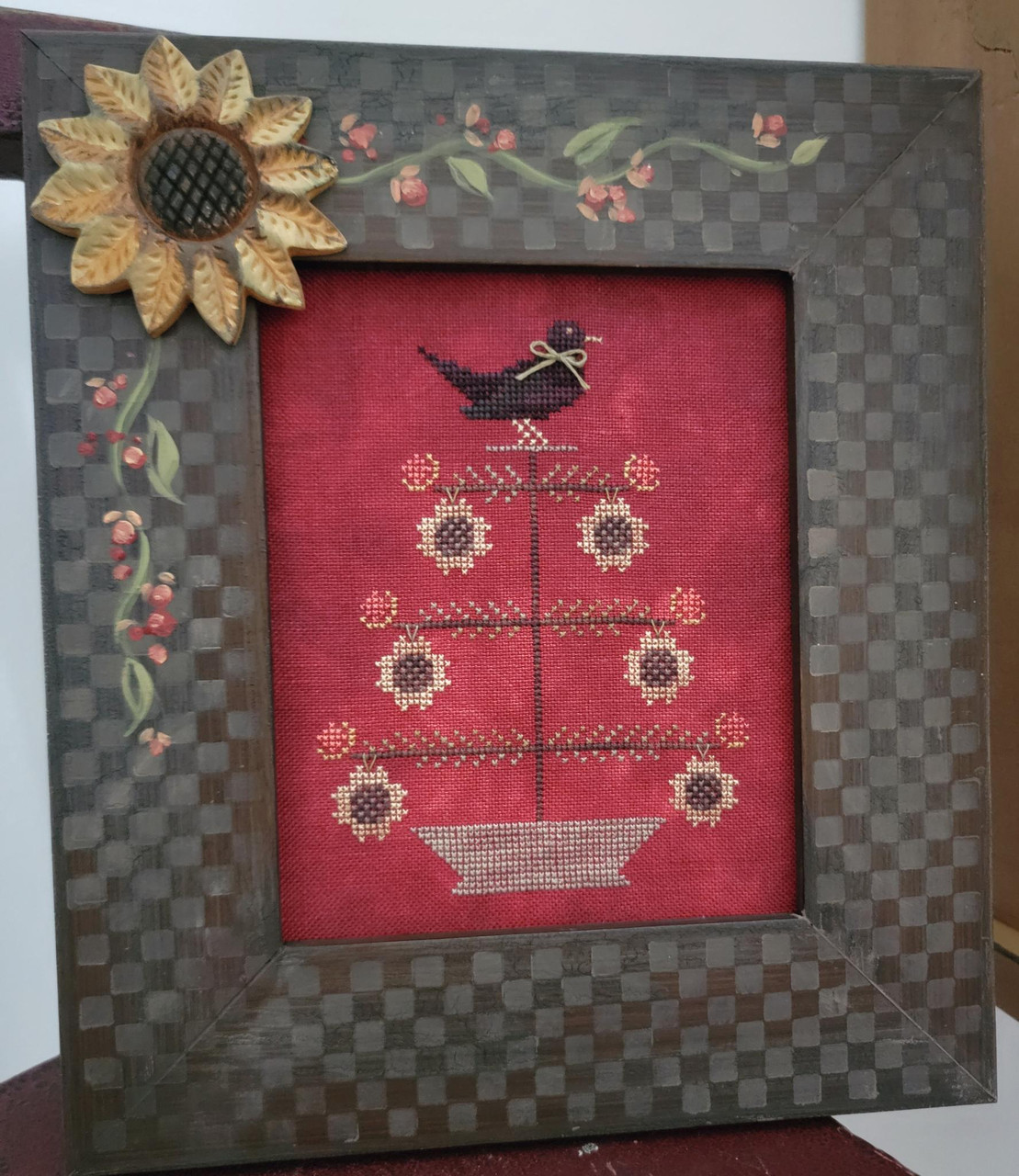 Sunflower Feather Tree - Cross Stitch Pattern