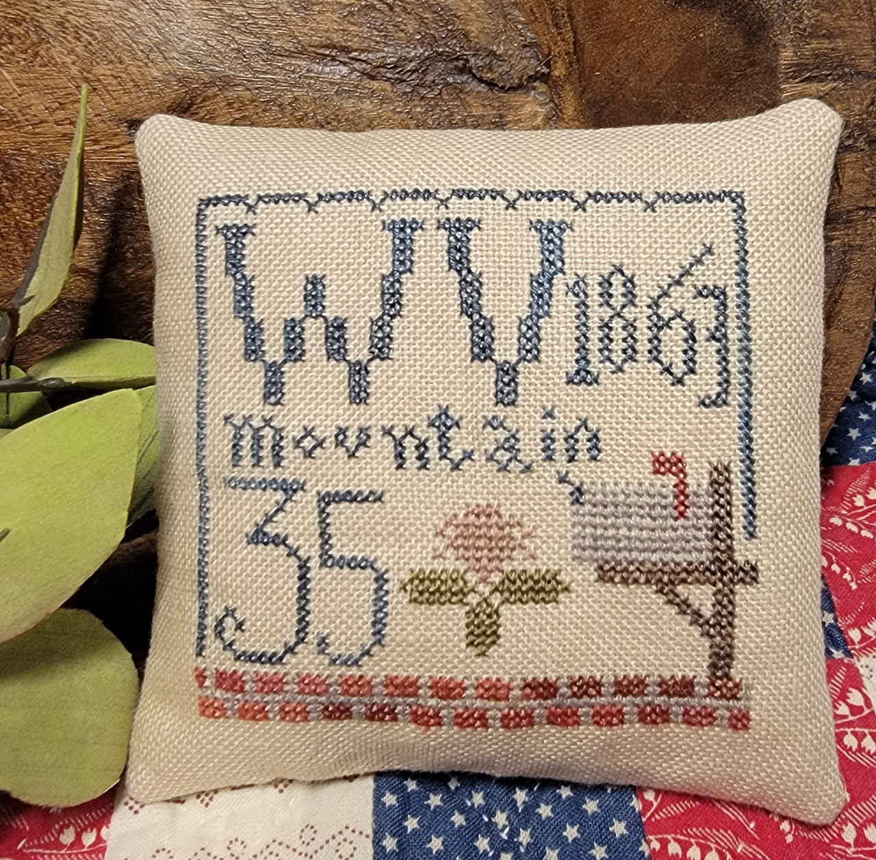 Statehood Splendor #44 West Virginia - Cross Stitch Pattern