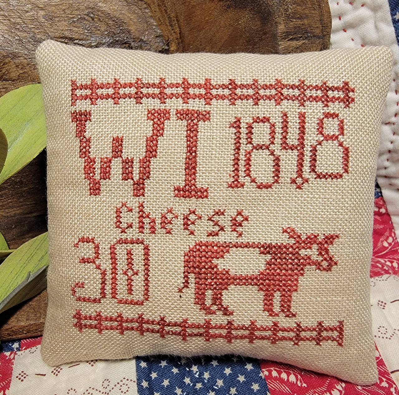 Statehood Splendor #41 - Wisconsin - Cross Stitch Pattern