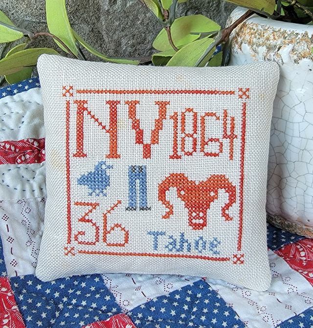 Statehood Splendor #33 - Nevada - Cross Stitch Pattern