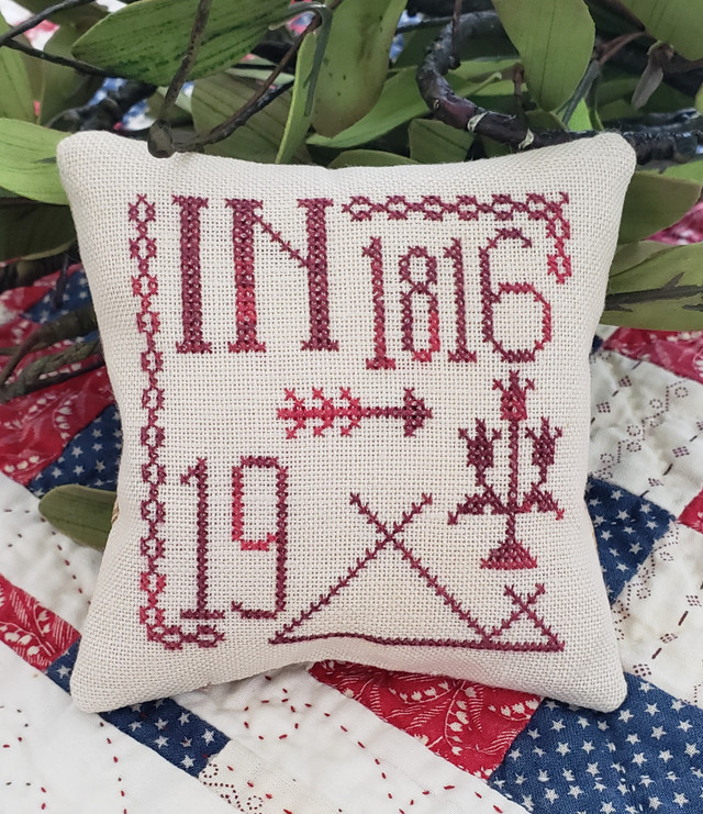 Statehood Splendor #21 - Indiana - Cross Stitch Pattern