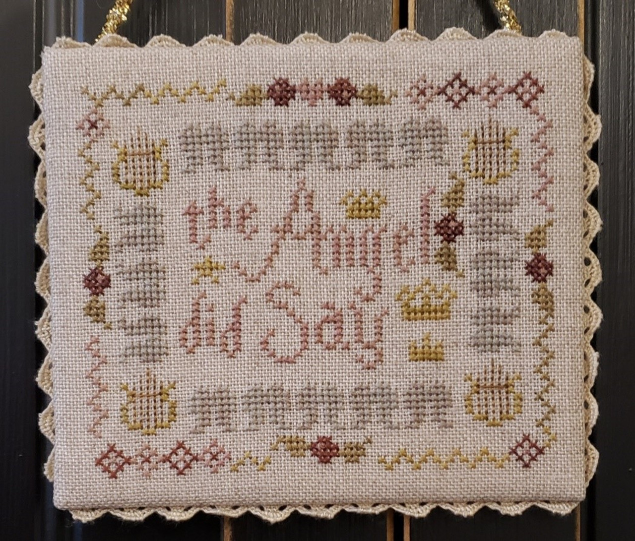 The Angel Did Say - Christian Cross Stitch Pattern