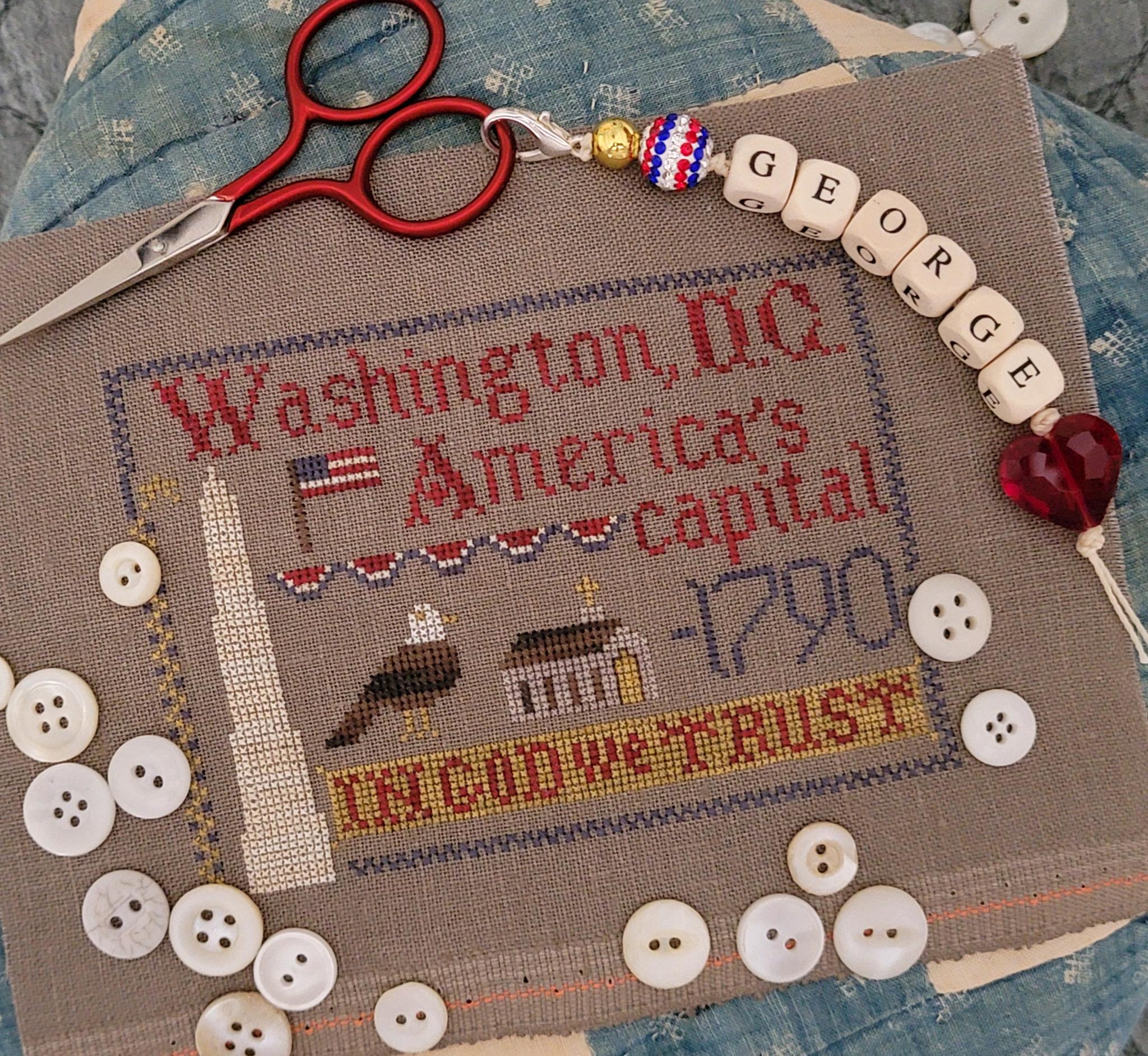 Washington D.C. - Patriotic Cross Stitch Pattern