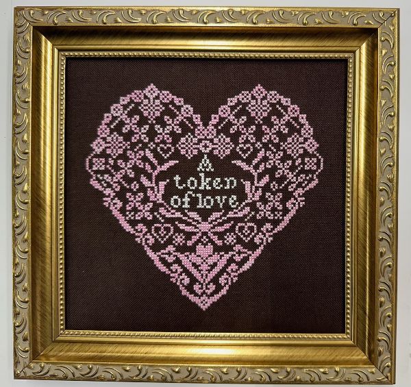 A Token of Love - Quaker Heart - Cross Stitch Pattern