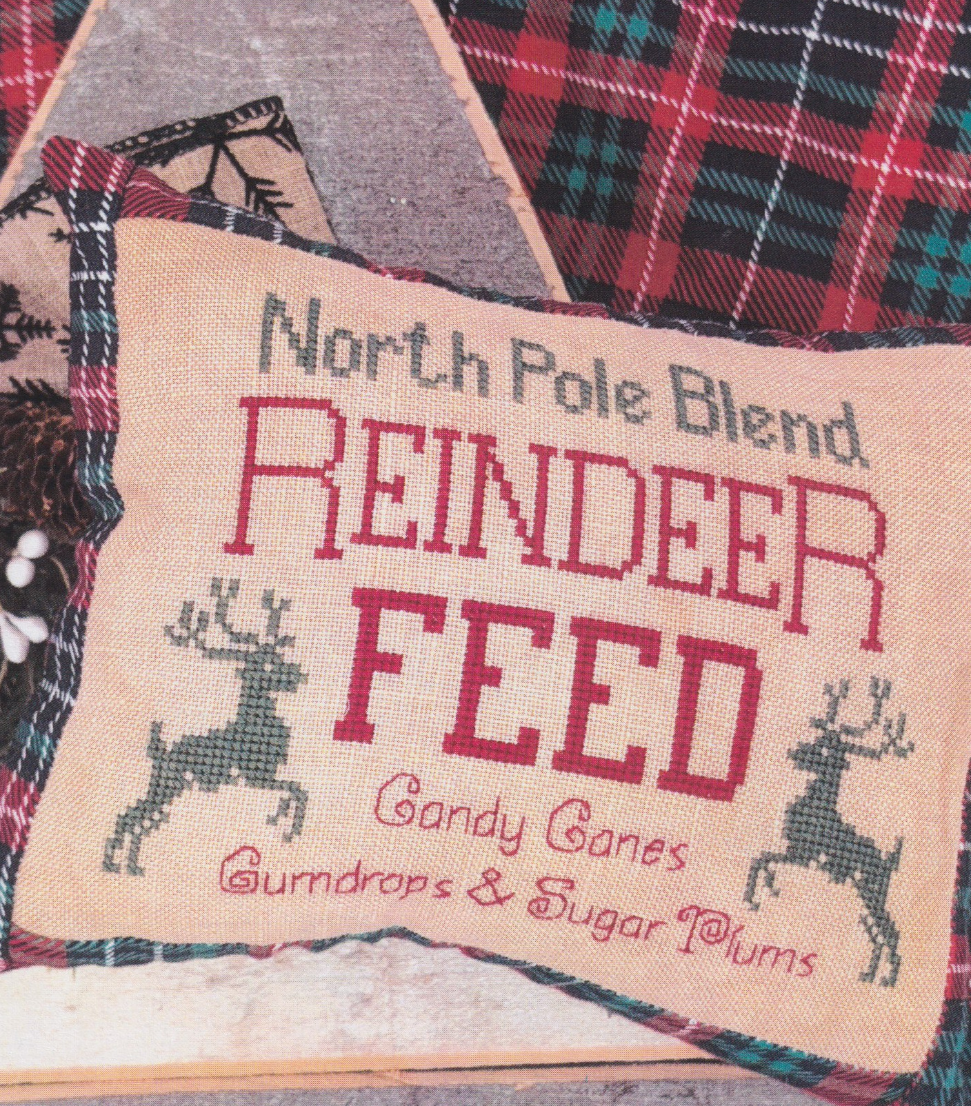 Reindeer Feed - Christmas Cross Stitch Pattern
