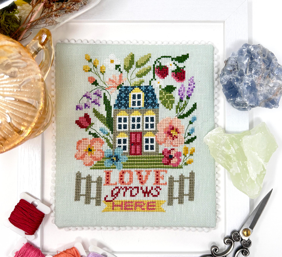 Love Grows Here - Cross Stitch Pattern