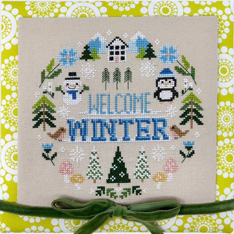 Winter Wreath - Cross Stitch Pattern