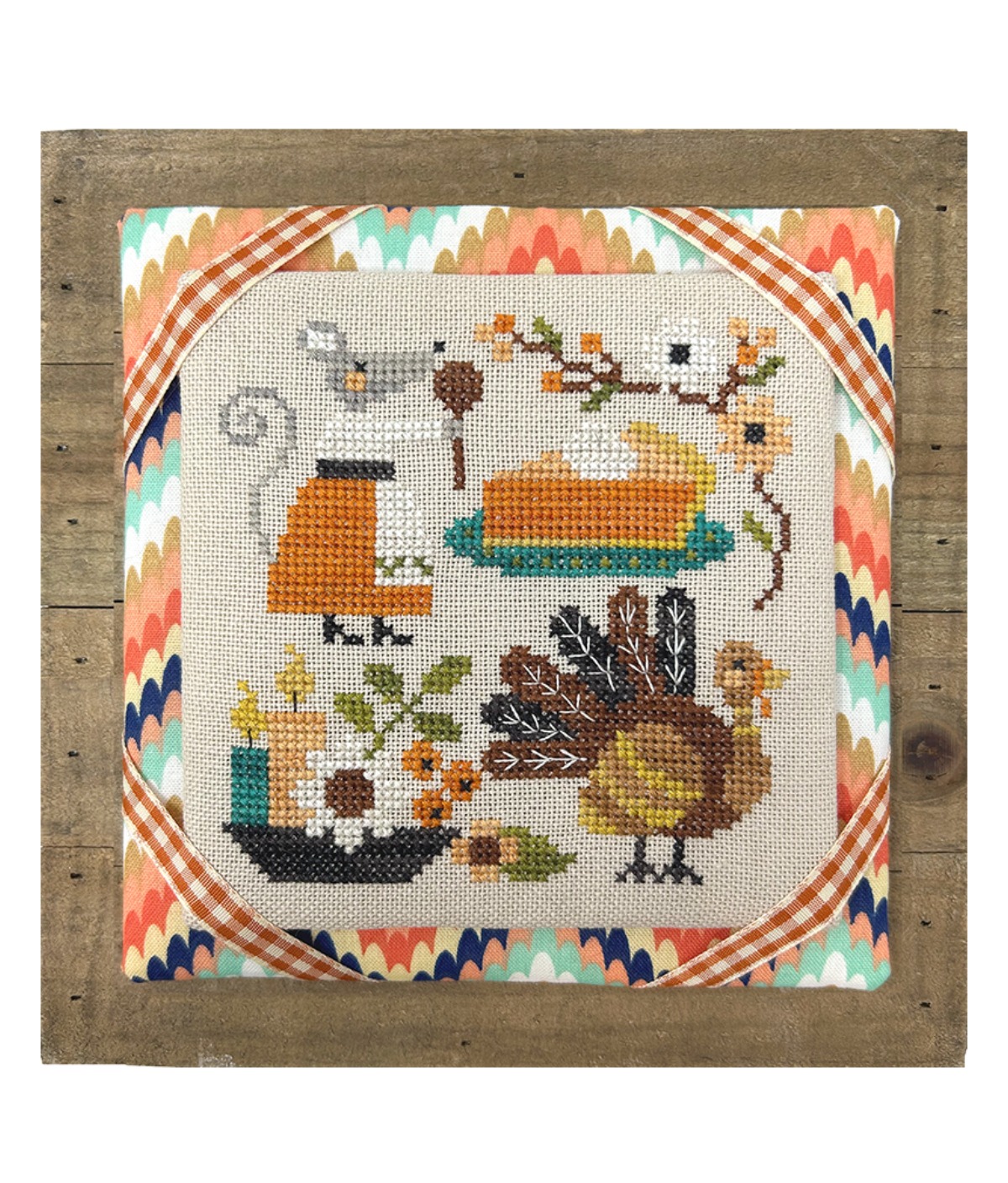 Mouse's Pumpkin Pie - Thanksgiving Cross Stitch Pattern