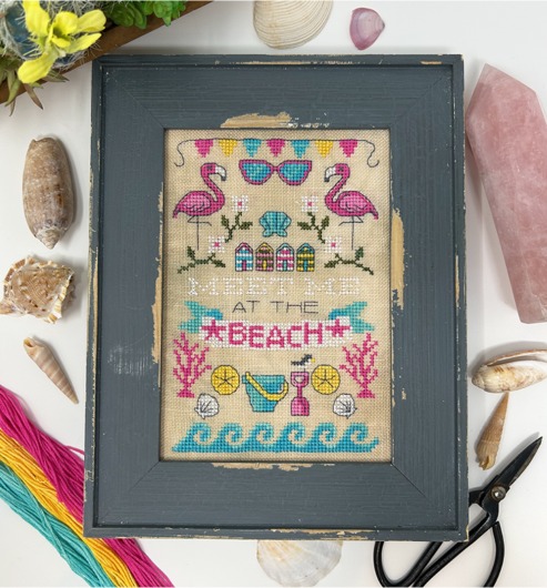 Meet Me At The Beach - Cross Stitch Pattern