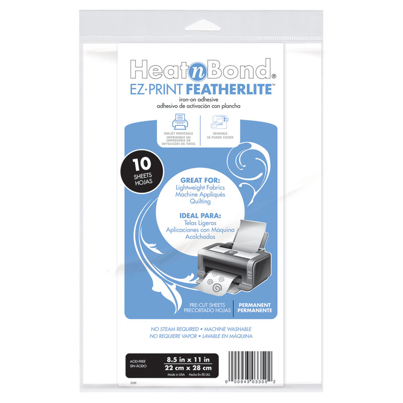 Heat N Bond EZ Print Sheet Feather