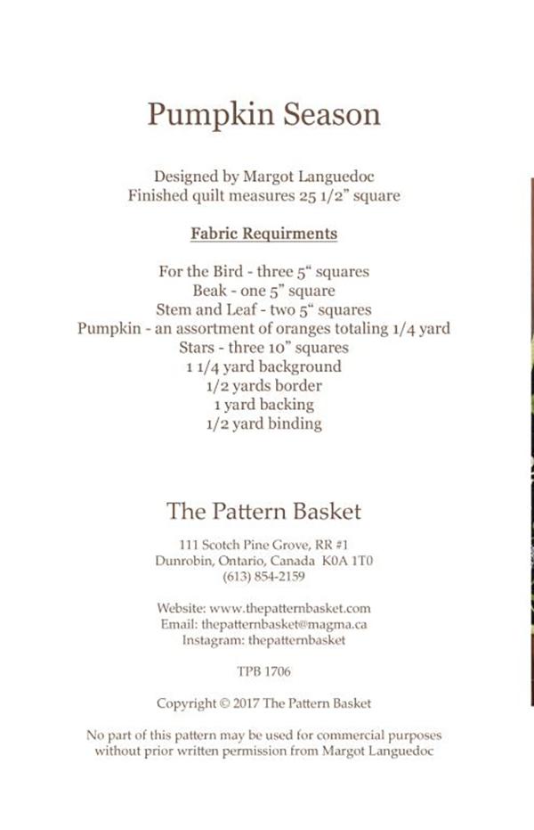 Pumpkin Season - Quilt Pattern