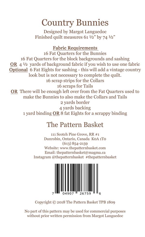 Country Bunnies - Quilt Pattern