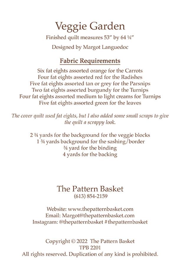 Veggie Garden - Quilt Pattern
