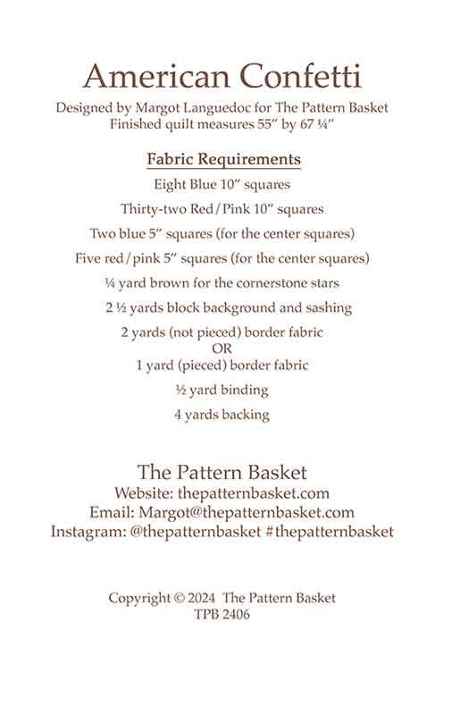 American Confetti - Quilt Pattern