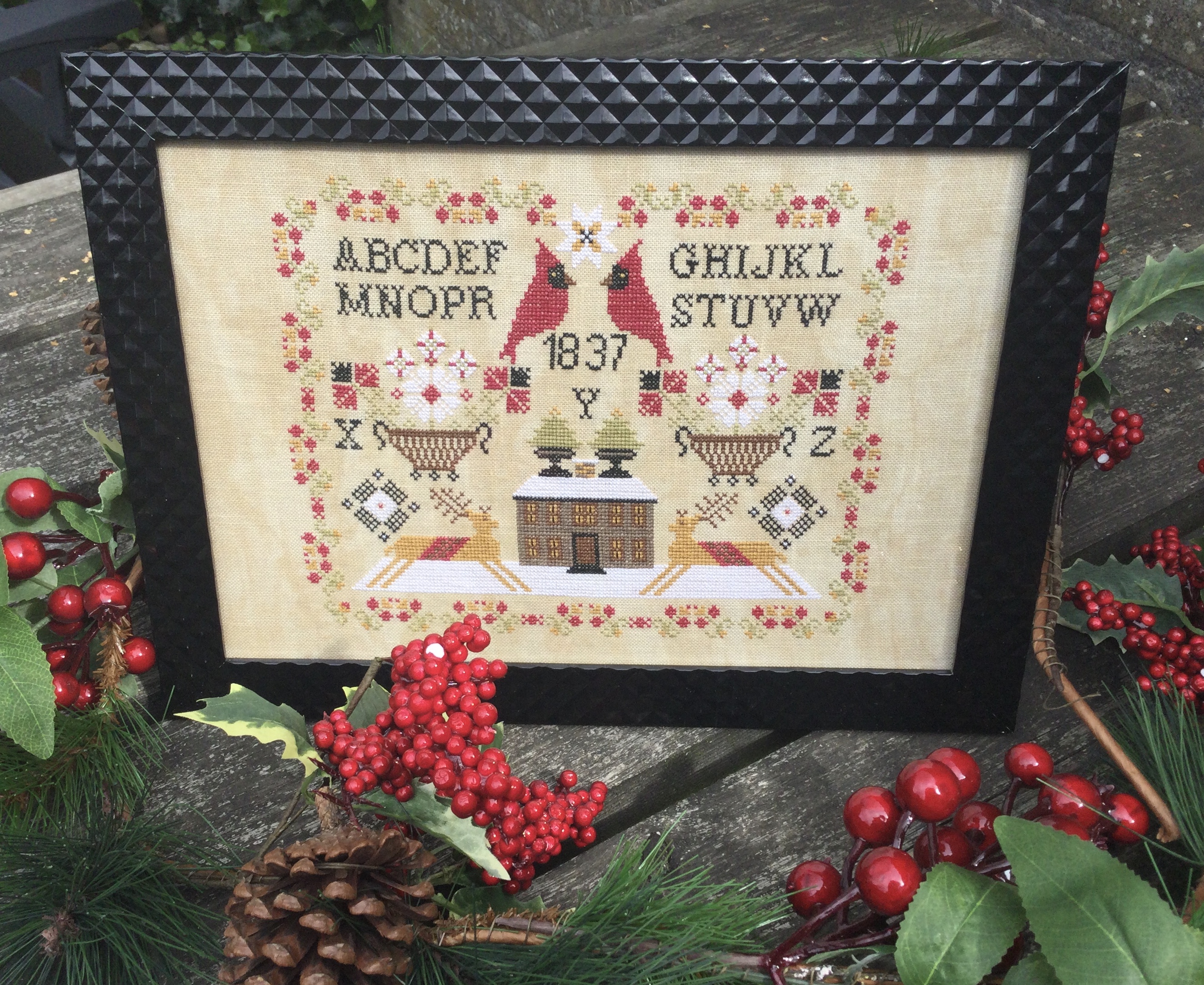 Cardinal Sampler - Cross Stitch Pattern