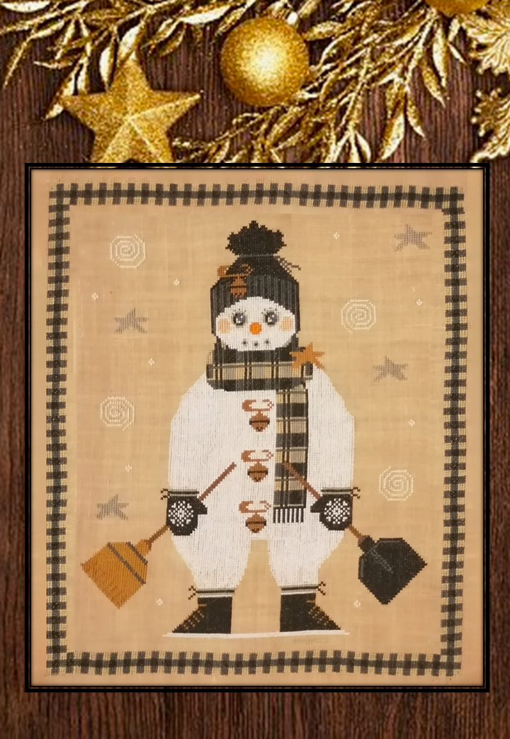 Twin Peak Snowman 2023 - Cross Stitch Pattern