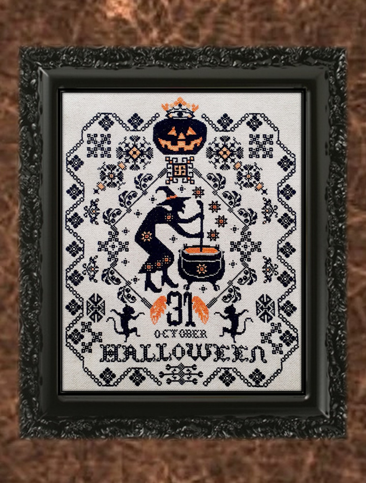 Witch Sampler - Halloween Cross Stitch Pattern