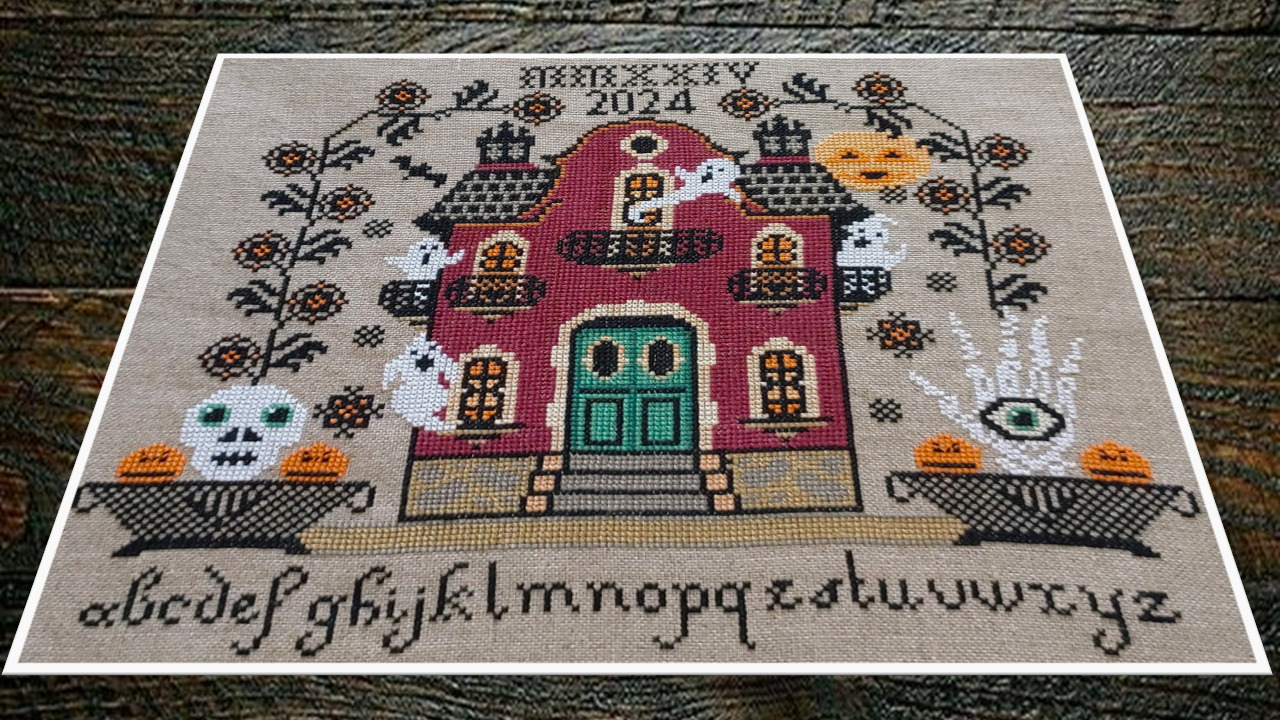 Haunted Mansion Of The Cursed Creek - Cross Stitch Pattern