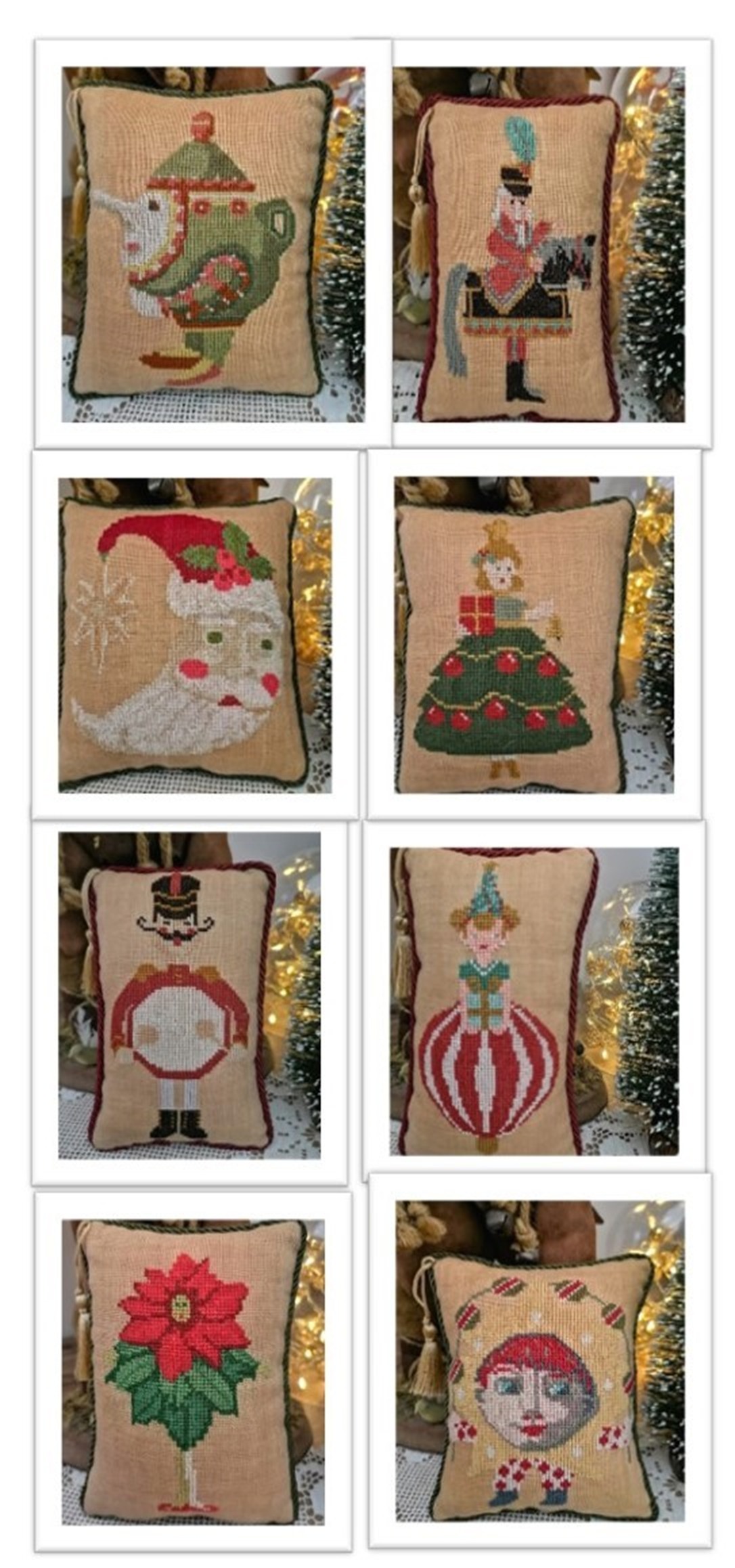Vintage Christmas Ornament Book - Cross Stitch Pattern
