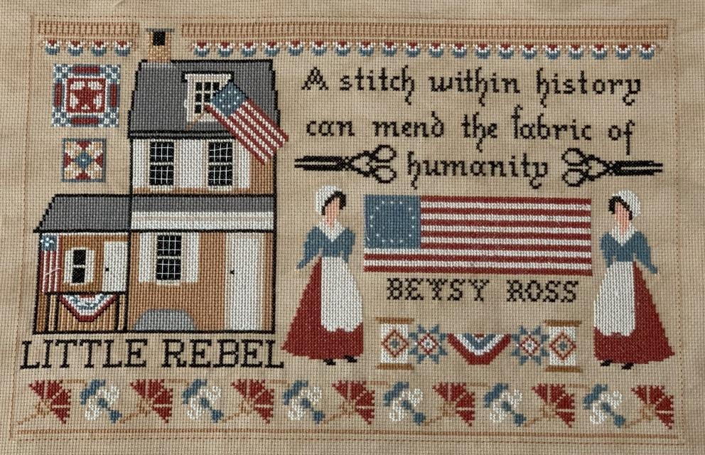 Little Rebel Drum Set - Patriotic Cross Stitch Pattern