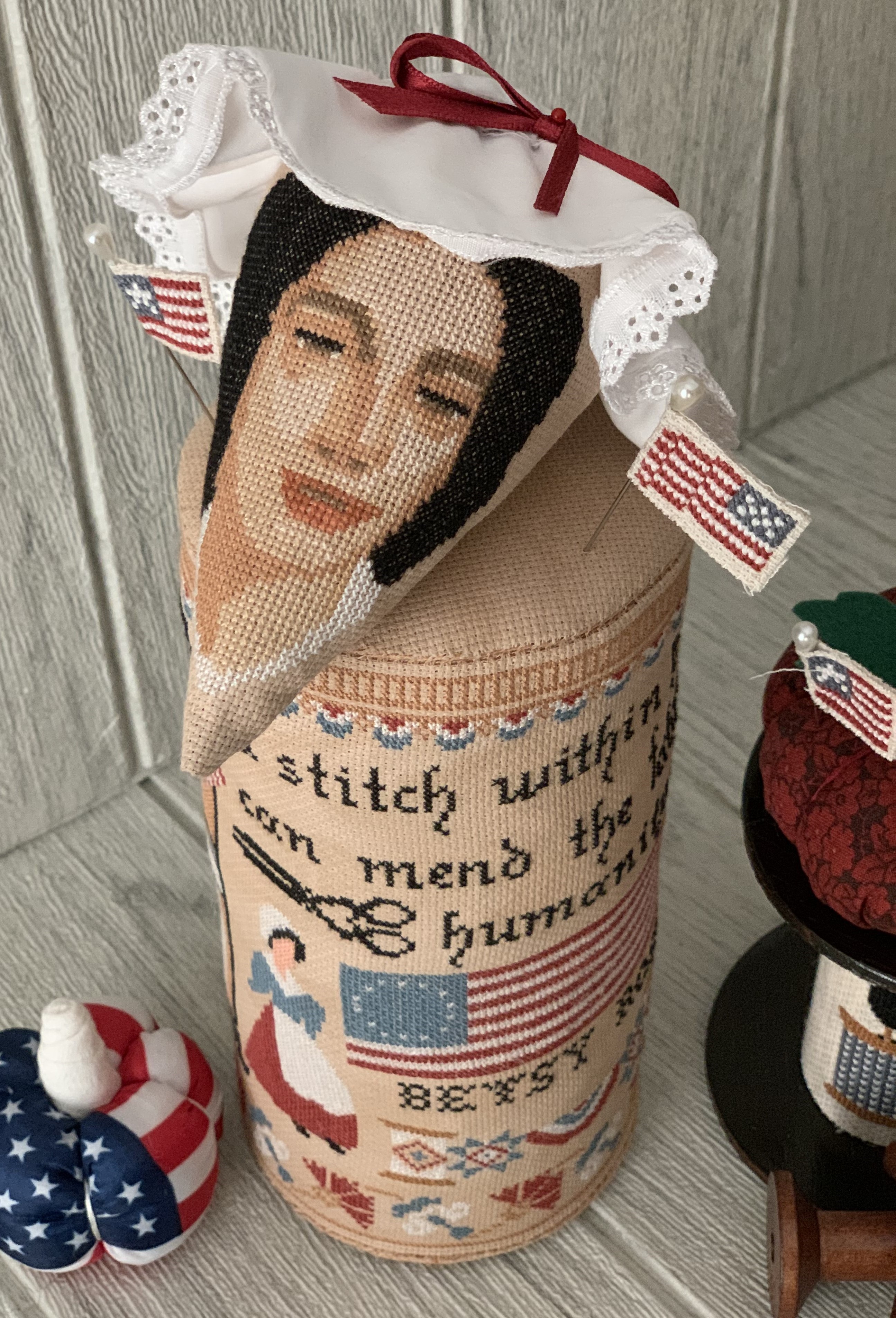 Little Rebel Drum Set - Patriotic Cross Stitch Pattern