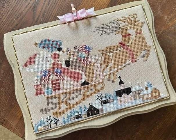 Santa's Patriotic Eve Set - Cross Stitch Pattern