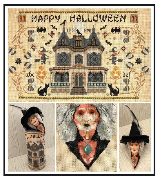 Halloween Drum Set - Cross Stitch Pattern, zoomed in. Select this picture to zoom back out.