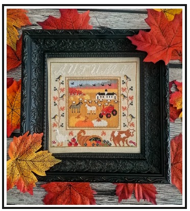 Autumn - Cross Stitch Pattern, zoomed in. Select this picture to zoom back out.