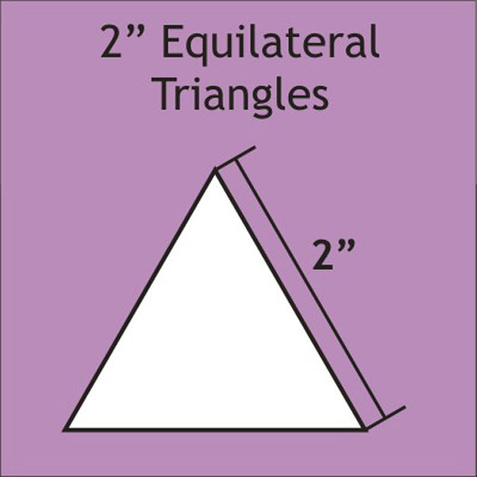 Equilateral Triangles 2" 75pcs for English Paper Piecing