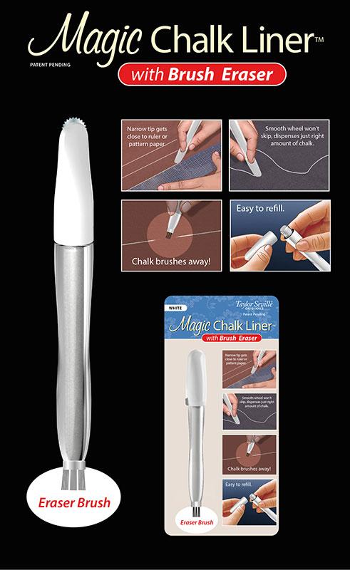 Magic Chalk Liner White w/Brush 