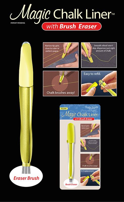 Magic Chalk Liner Yellow With Brush 