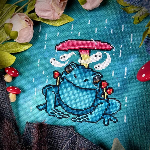 Cottage Frog - Cross Stitch Pattern