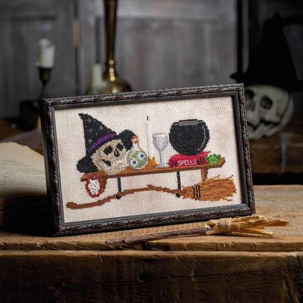 Witch's Essentials - Halloween Cross Stitch Pattern