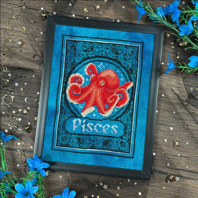 Zodiac Pisces - Cross Stitch Pattern