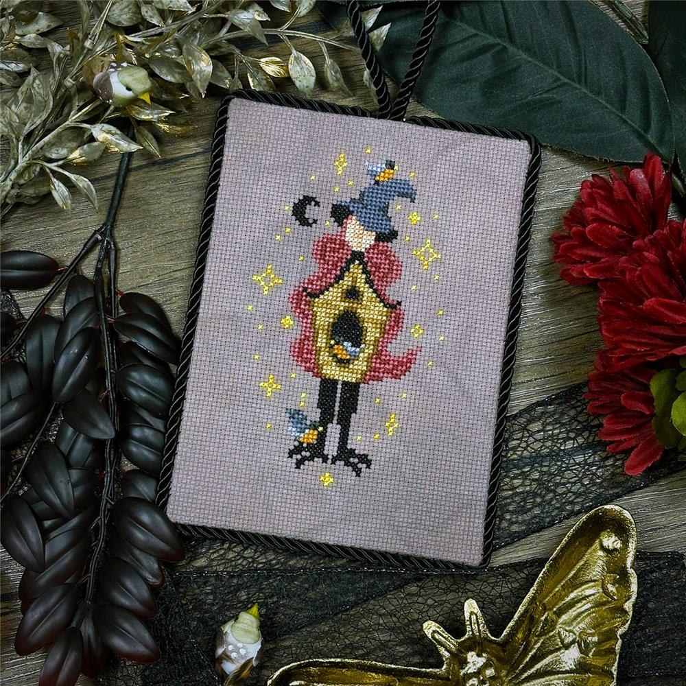 Birdwitch Mini - Halloween Cross Stitch Pattern