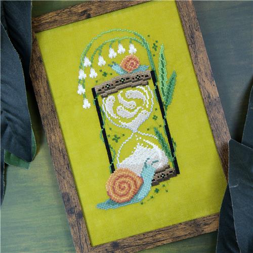 Spring Lily Snail - Halloween Cross Stitch Pattern