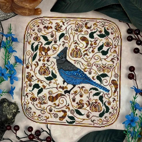 Steller Fall - Cross Stitch Pattern, zoomed in. Select this picture to zoom back out.
