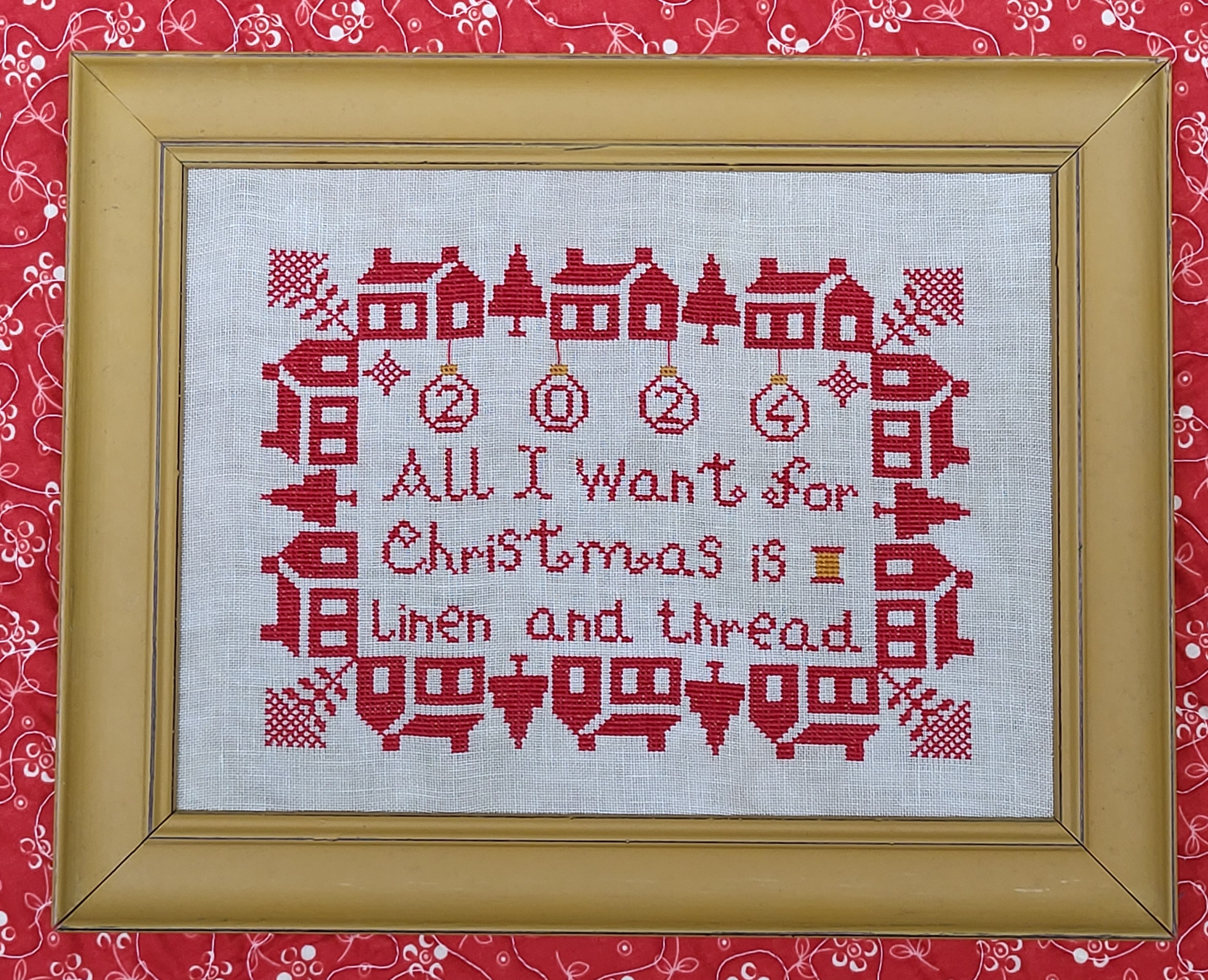 Christmas Schoolhouse - Cross Stitch Pattern