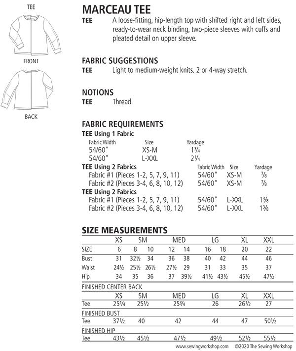 The Marceau Top - Sewing Pattern