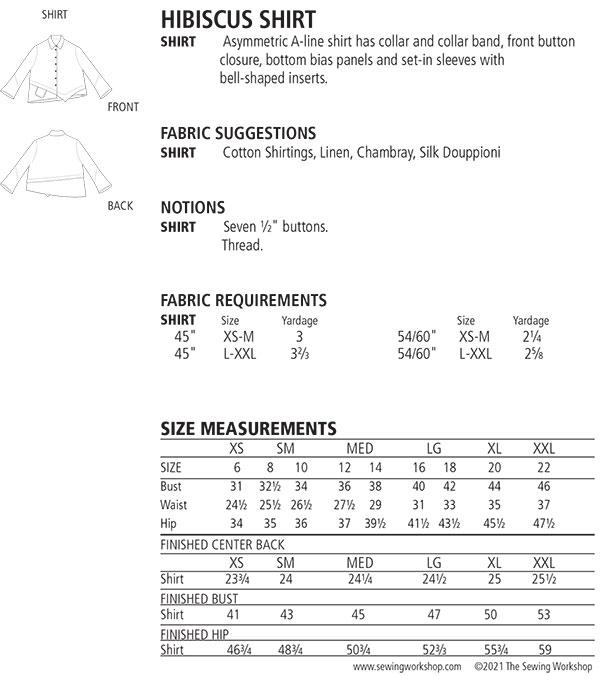 The Hibiscus Shirt - Sewing Pattern