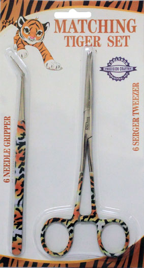 Matching Tiger Set Tweezer