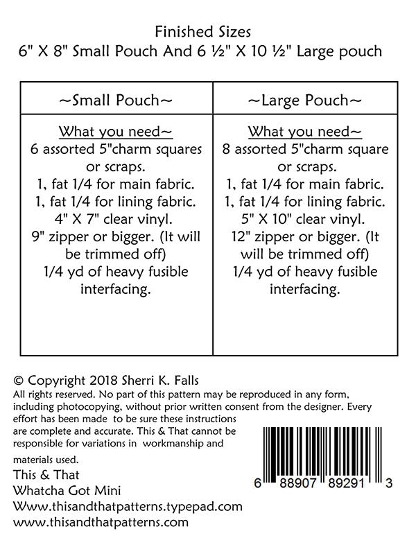 Whatcha Got Mini's - Quilt Pattern