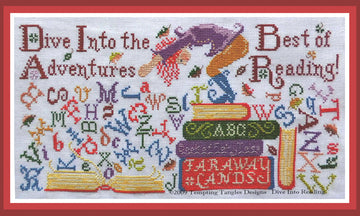 Dive into Reading - Cross Stitch Pattern