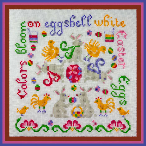 Easter Egg Twirl - Cross Stitch Pattern