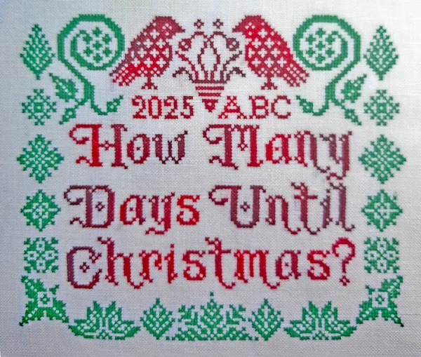How Many Days Until Christmas? - Cross Stitch Pattern