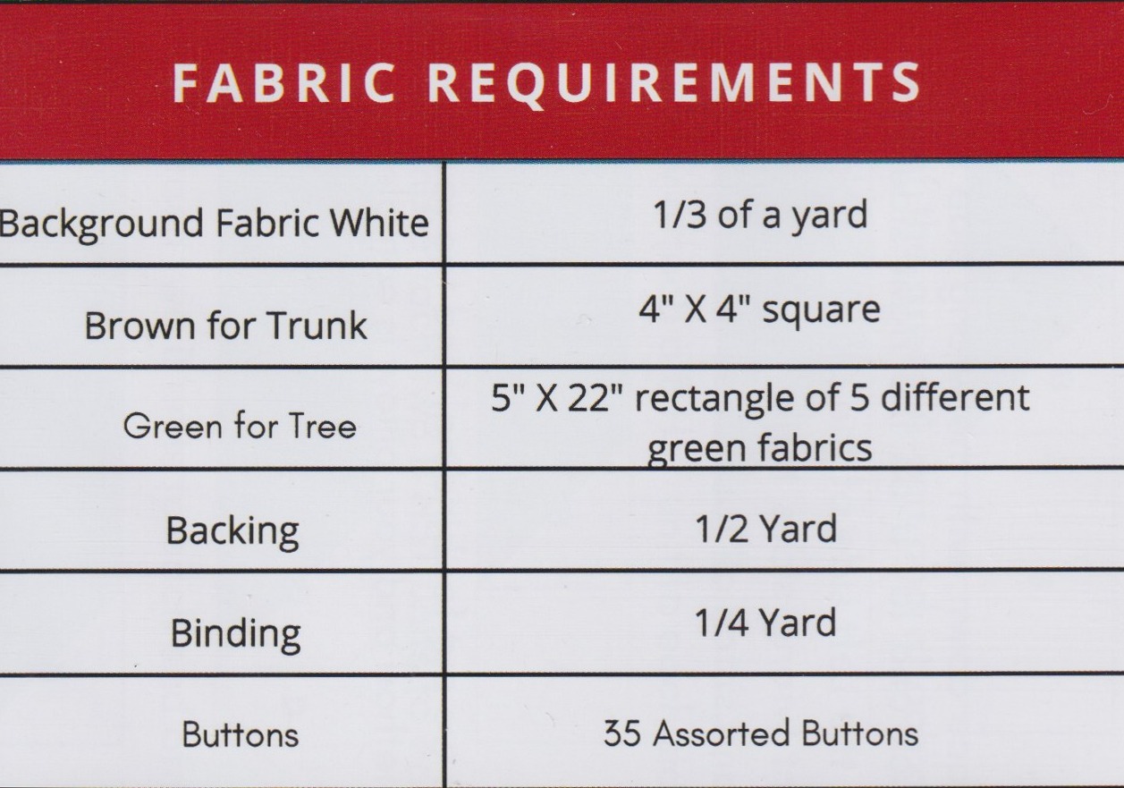 Button Tree Pillow - Christmas Quilt Pattern