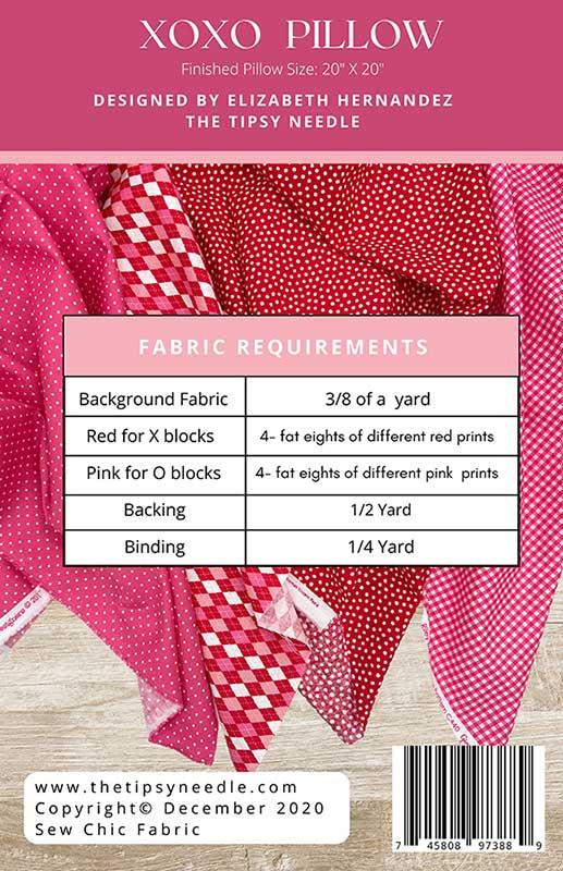 XOXO Pillow - Quilt Pattern