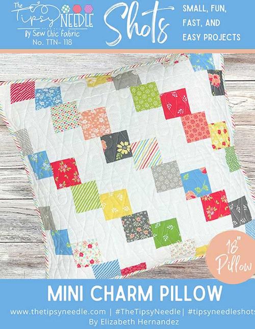 Shots - Mini Charm Pillow - Sewing Pattern