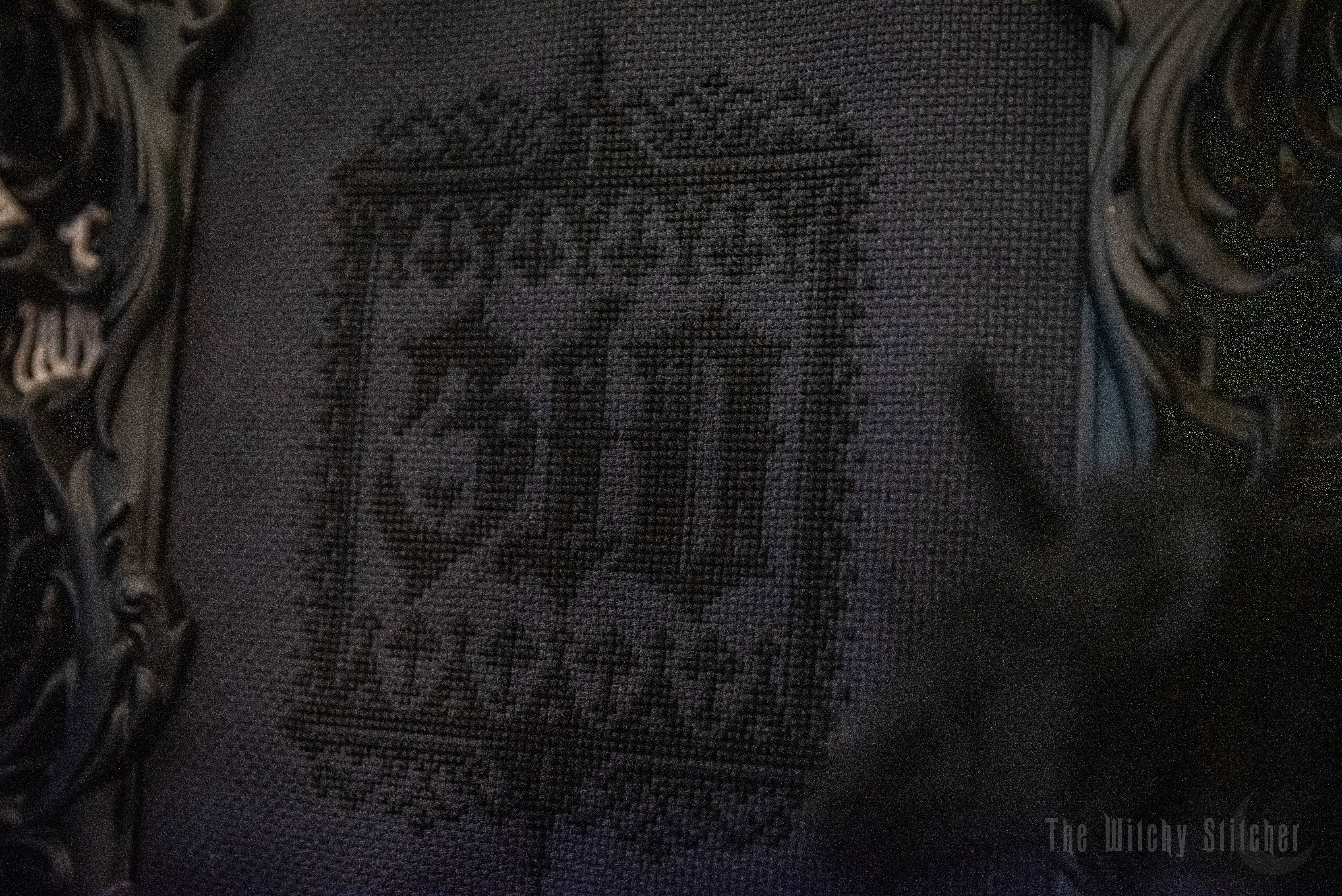 All Hail 310 - PDF Cross Stitch Pattern, different perspective #1, zoomed in. Select this picture to zoom back out.
