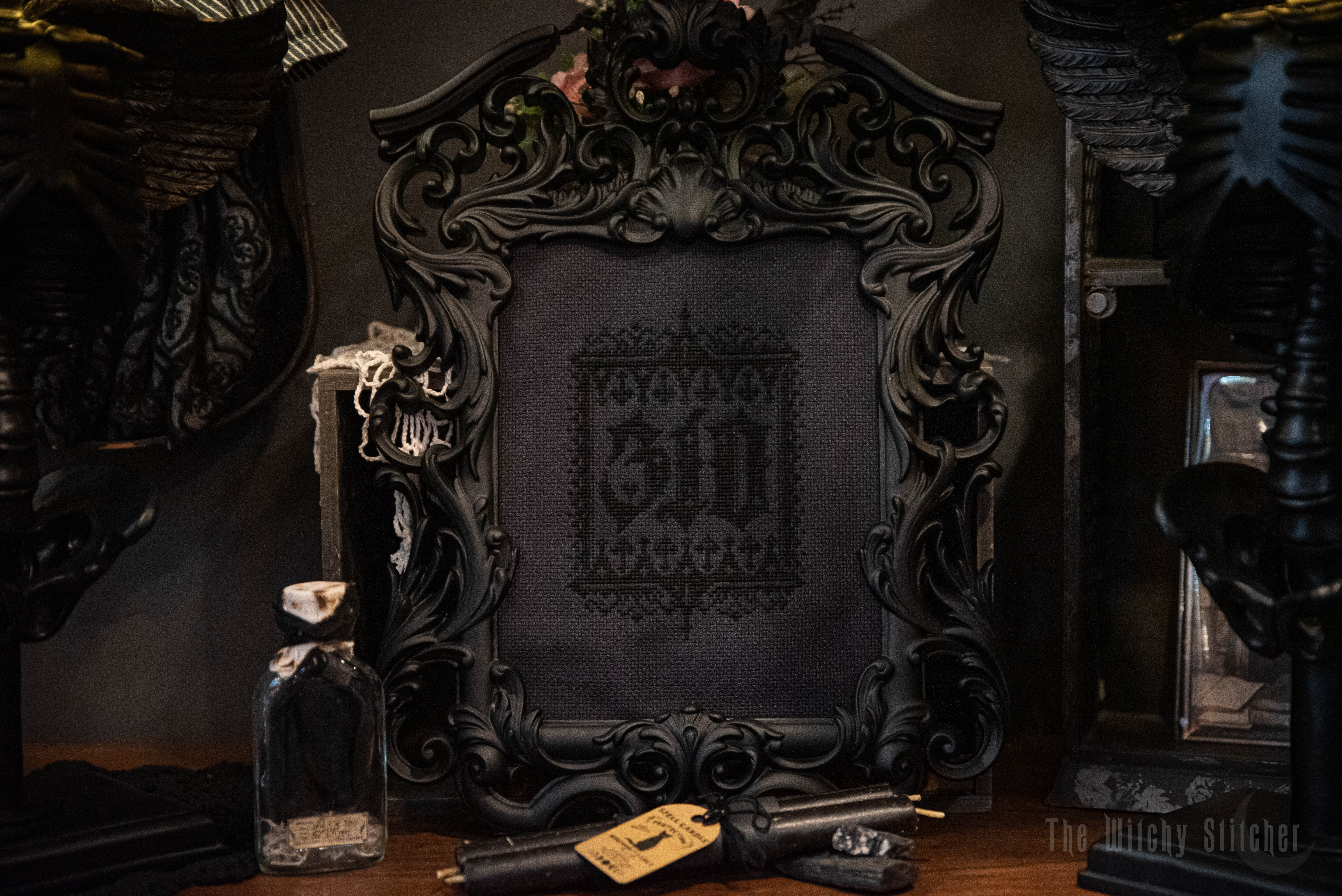 All Hail 310 - PDF Cross Stitch Pattern, different perspective #2, zoomed in. Select this picture to zoom back out.